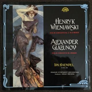 Ida Haendel Violin Concertos Wieniawski 2 / Glazunov Supraphon Mono 10687