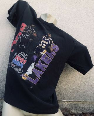 Vtg 1991 Nba Finals Michael Jordan Bulls Vs.  Magic Lakers Championship Shirt Tee