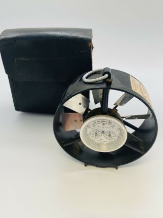 Vintage Davis Instrument Anemometer Air Flow Meter With Case