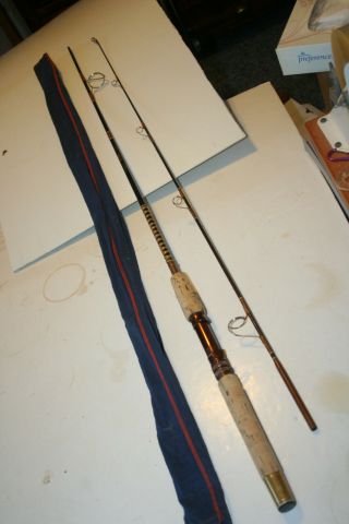 Vintage Fenwick Hmg Graphite Gsp 843 Fishing Rod W / Sleeve - 6 