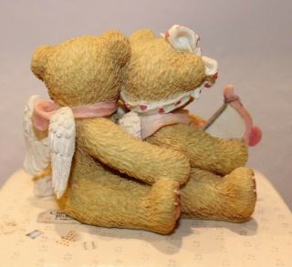 VTG Cherished Teddies 1994 Cupid Boy & Girl Bears Love Resin Figurine Orig Box 3