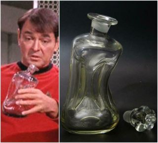 Star Trek Vintage Whiskey Bottle / Decanter Prop Tos Saurian Brandy