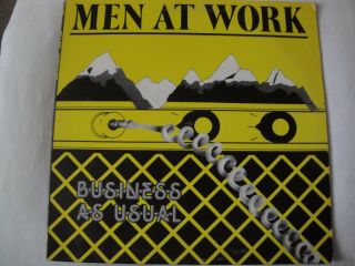 Men At Work Business As Usual Vinyl Lp 1982 Columbia Records Fc 37978,  Stereo