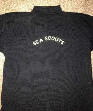 Rare 1940s Boy Scouts Sea Scouts Wool Sweater