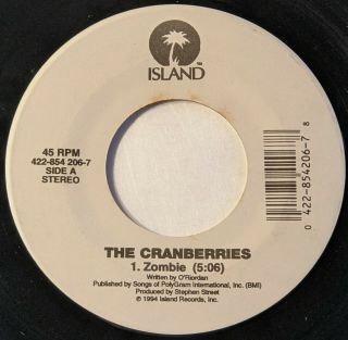 Alternative Rock 45 The Cranberries Zombie / Ode To My Family Island Records Mp3