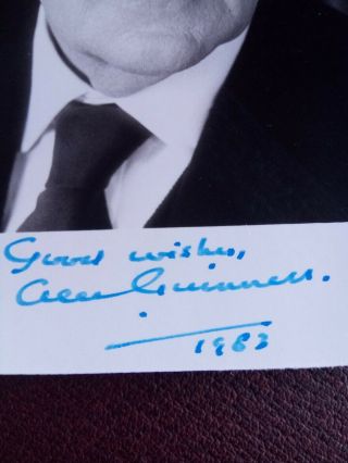 Sir Alec Guinness HAND SIGNED Vintage British Photo STAR WARS - Obi Wan Kenobi 2