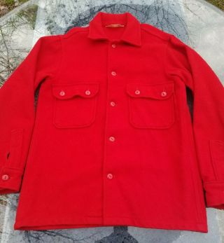 Vtg 1950s Boy Scouts Of America Official Wool Jacket Rich Hunting 553 Bsa Sz 38