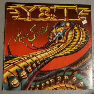 Y&t Mean Streak Lp Classic Hard Rock Heavy Metal 1983 Vinyl Record