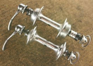 Vintage Campagnolo Nuovo Record Hubs Hubset 32 Holes / British / 126mm