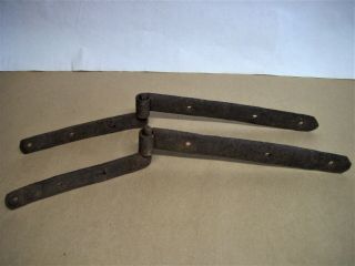 Antique Hand Forged Iron Barn Door Or Gate Hinges