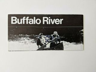 1978 Buffalo National River Tourist Brochure Map & Guide,  Early Unigrid Design