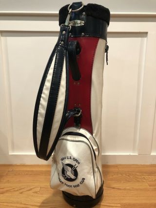 Vintage Titleist Red White Blue Us Open Winged Foot Logo Golf Bag Pga Masters
