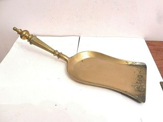 Found Victorian / Edwardian Old Cast Brass Fire Hearth Ash Shovel