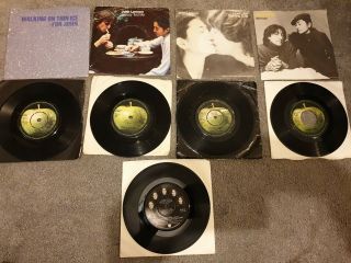 John Lennon (beatles) 7 " Vinyl Single Record Bundle Imagine,  Instant Karma.