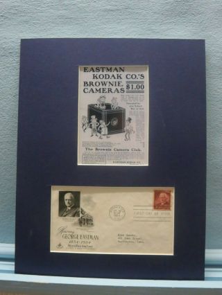 Eastman Kodak & The Brownie Camera & First Day Cover Of The George Eastman Stamp