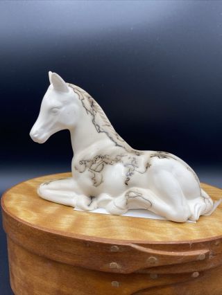 Horse Hair Ceramic Pottery Horse Figurine By Tender Loving Crafts