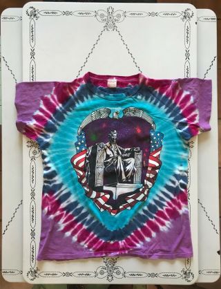 Vintage Grateful Dead Concert Tour T - Shirt 1991 Rfk Washington Dc Tie Dye Large