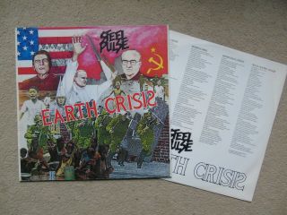 Steel Pulse Earth Crisis Wise Man Lp,  Lyric Inner Sleeve Ex Reggae Vinyl