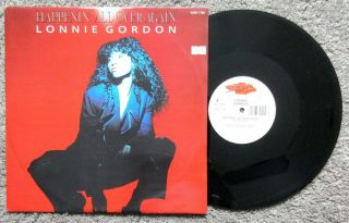 12 " Vinyl Lonnie Gordon Happenin All Over Again Single Remix 1990 Supreme