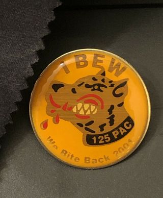 Ibew Vintage 125 Pac 2001 Pin We Bite Back Dog Union Pin