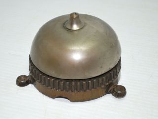 Vintage Antique Brass Door Bell Hand Crank Old Bell Part