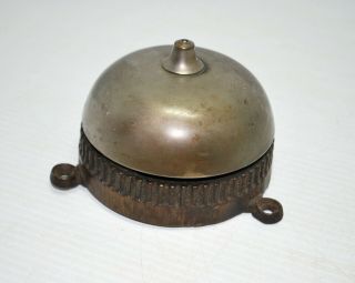 Vintage Antique Brass Door Bell Hand Crank Old Bell Part 2