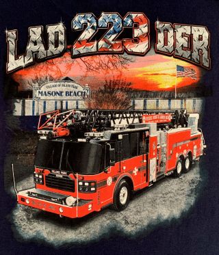 Ipfd Island Park Fire Department Nassau Long Island T - Shirt Fdny Xl