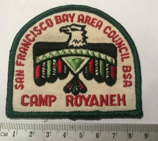 San Francisco Bay Area Council California Vintage Camp Royaneh Twill Bsa Scouts