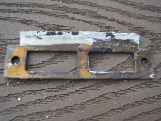 Antique Copper Flash Steel Door Lock Striker Plate 3 13 /16 Inch A