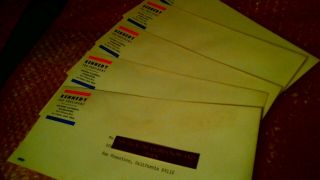 ROBERT F KENNEDY 5 SOUTHERN CAL.  EMPTY CAMPAIGN ENVELOPES FROM 1968 2