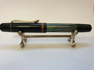 Vintage Fountain Pen Pelikan 100 N Patent Cn Nib Fruted Band & Clip (no.  4e)