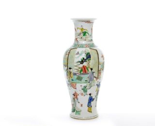 A Large And Fine Chinese Famille Verte Porcelain Vase