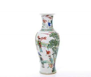 A Large and Fine Chinese Famille Verte Porcelain Vase 3