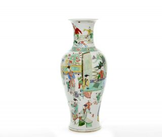 A Large and Fine Chinese Famille Verte Porcelain Vase 6