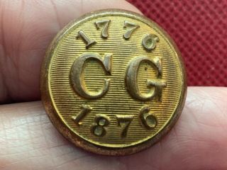 Centennial Guard 1876 Philadelphia Exposition (police) 22.  8mm Gilt Coat Button