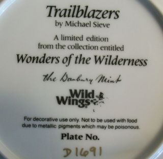 Trailblazers Wonders of the Wilderness Collector Plate by Michael Sieve Deer 3