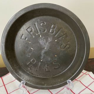 Vintage Frisbie’s Pies Large Lettering 6 - Hole Pie Tin