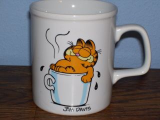 Vintage Garfield " I Love My Coffee " Mug Enesco 1978,  81.  Look