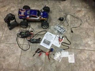 Vintage Rc Traxxas Rustler With Charger And