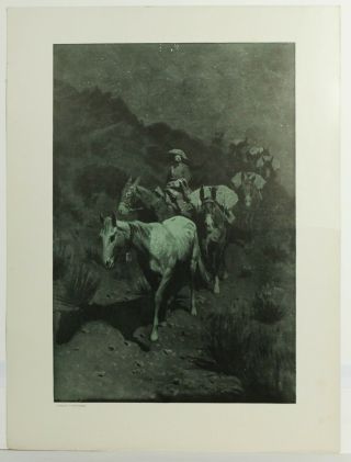 Vintage The Bell Mare Frederic Remington Paintings Artist 