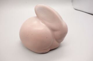 Vintage Van Briggle Pottery Bunny Rabbit Mulberry Lilac Pink Usa