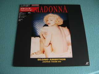 Madonna Laser Disc Ld Blond Ambition Japan Tour 1990 Japan Obi Wplp - 9044