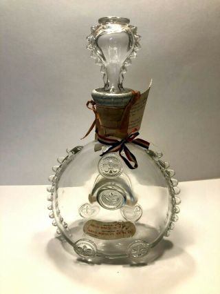 Vintage Remy Martin Louis Xiii Cognac Baccarat Crystal Decanter Empty Bottle