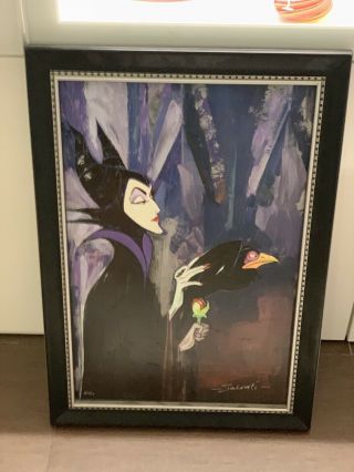 Art Of Disney Maleficent Framed Giclee On Canvas Le