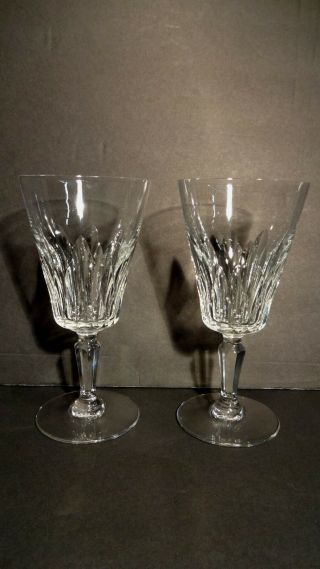Vintage Baccarat Crystal Carcassonne (1959 - 1978) 2 Tall Water Goblets 6 7/8 "