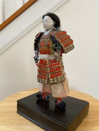 Antique Japanese Samurai Warrior Armor Sword Doll Statue Figure 2