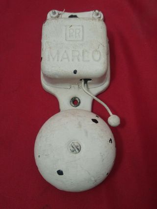 Vtg Pr Marlo 12 Volt Bell For Fire Or School Alarm/ Doorbell,  Cir 1910