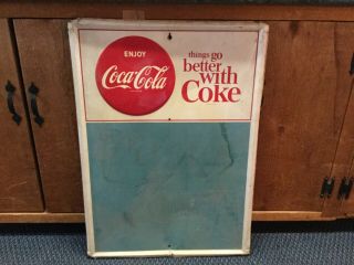 Coca Cola Things Go Better With Coke Vintage Chalkboard Metal Sign