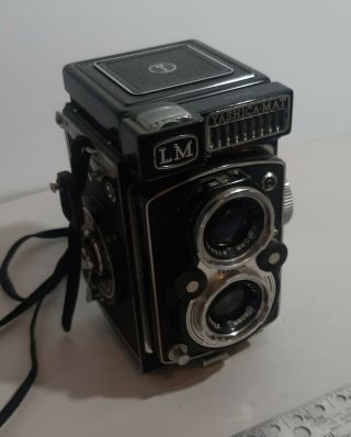 Vintage Yashica Mat Lm Twin Lens Reflex Camera 80mm