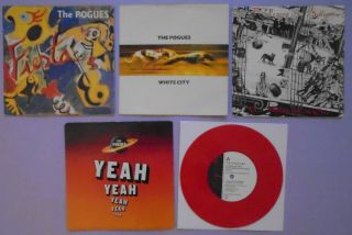 The Pogues 5 X 7 " Vinyl Punk / Folk Singles.  Ex.